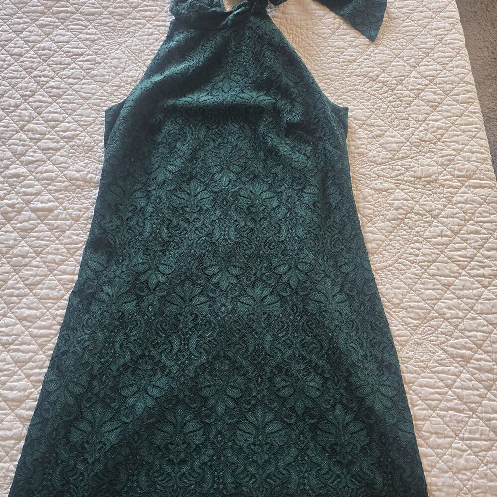 Vince Camuto Halter Lace Dress Green Size: 6